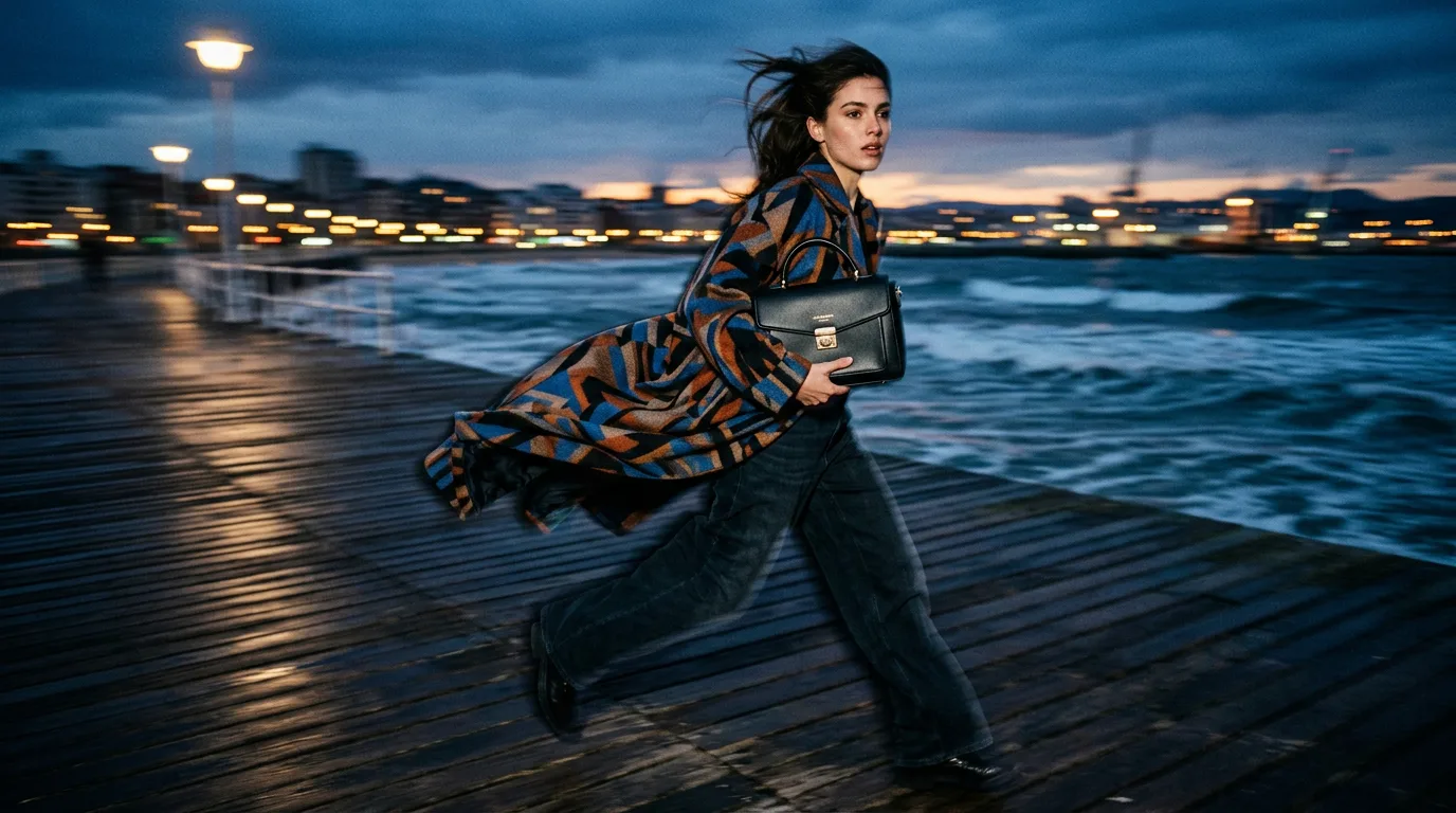 Dynamic fashion photography prompt